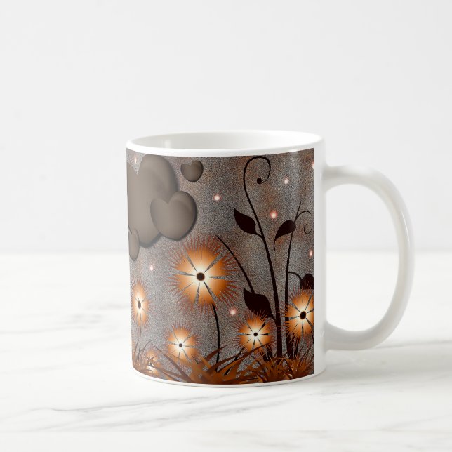 Taza De Café Flores bonitas (Derecha)
