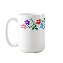 Flores Bordería Étnica Mug