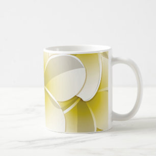 Taza De Café Flores brillantes de Frangipani/ Plumeria