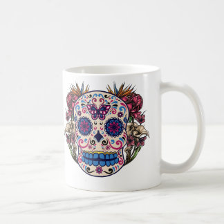 Taza De Café Flores coloreadas multi de los rosas del rosa del