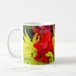 Taza De Café flores coloridas