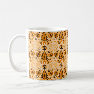 Taza De Café Flores de adorno sin soldadura de papel pintado as