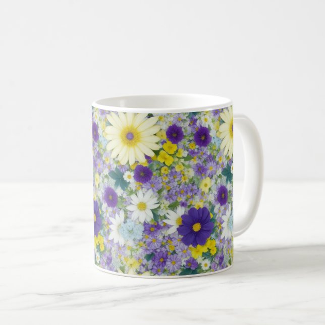Taza De Café Flores de algodón de bonito (Anverso derecho)