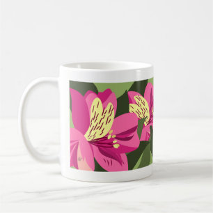 Taza De Café Flores de Alstroemeria