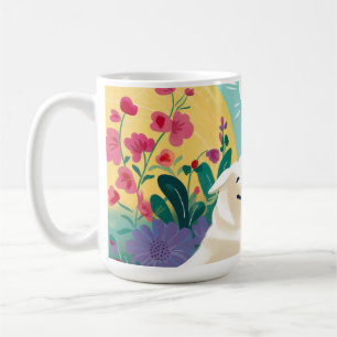 Taza De Café Flores de amor por uno mismo, mujer y salvamento d