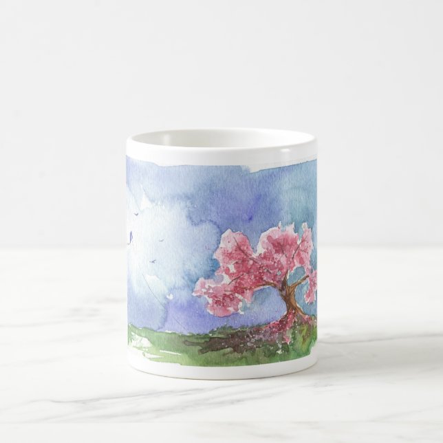 Taza De Café Flores de Apple - Mug (Centro)