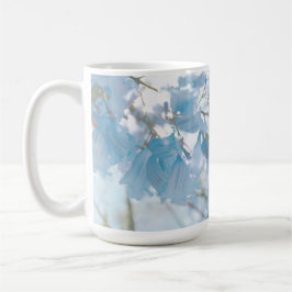 Taza De Café Flores de árbol de jacarandá azul pastel suave
