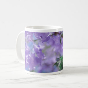 Taza De Café Flores de árbol de jacarandá morado