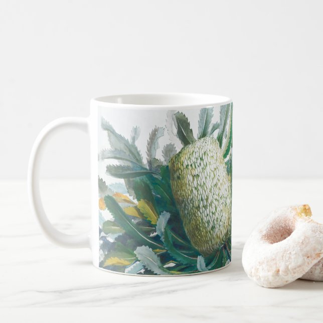 Taza De Café Flores de Banksia | Ellis Rowan 1782 (Con donut)