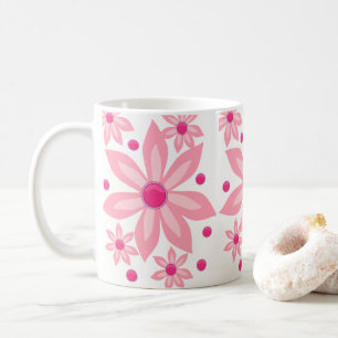 Taza De Café flores de barro