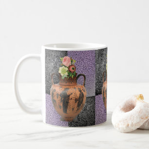 Taza De Café flores de barro