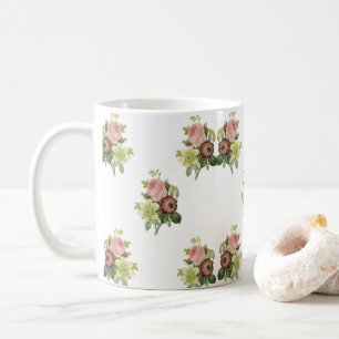 Taza De Café flores de barro