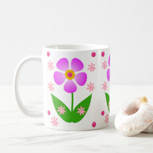 Taza De Café flores de barro