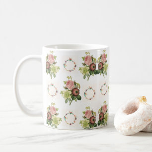 Taza De Café flores de barro