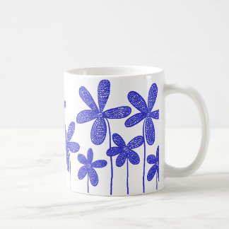 Taza De Café Flores de bonito - Azul