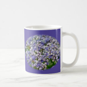 Taza De Café Flores de capucha azul de encaje Hydrangea