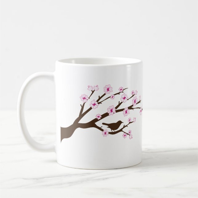 Taza De Café Flores de cerezo (Izquierda)