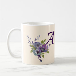 Taza De Café Flores de color de agua Occasions Regalos Personal