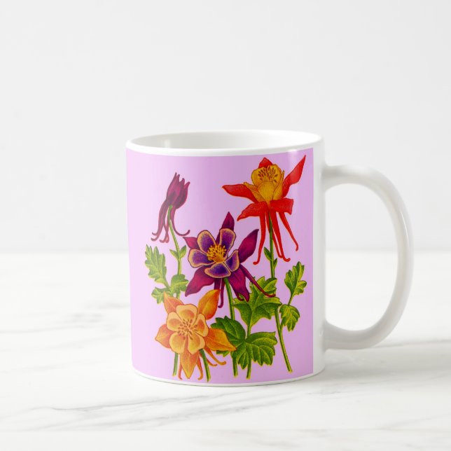 Taza De Café flores de columba (Derecha)