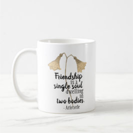 Taza De Café Flores de comillas de amistad