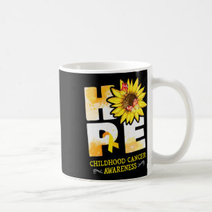 Taza De Café Flores de concientización sobre el cáncer infantil