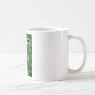 Taza De Café Flores de Cono blancas y Naranjas