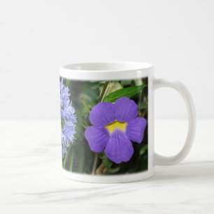 Taza De Café Flores de Costa Rica - azul