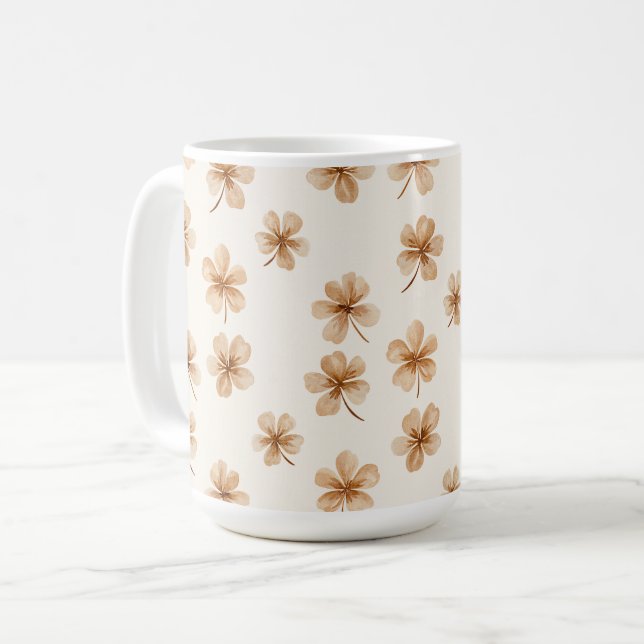 Taza De Café Flores de Crema (Anverso izquierdo)