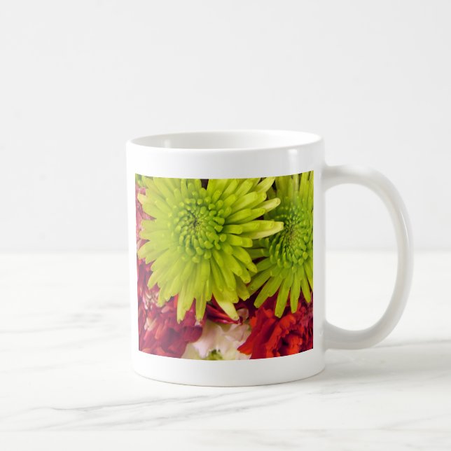 Taza De Café flores de crisantemo (Derecha)