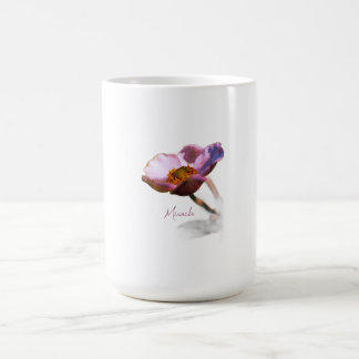 Taza De Café Flores de ensueño rosa - Elegante naturaleza de fa
