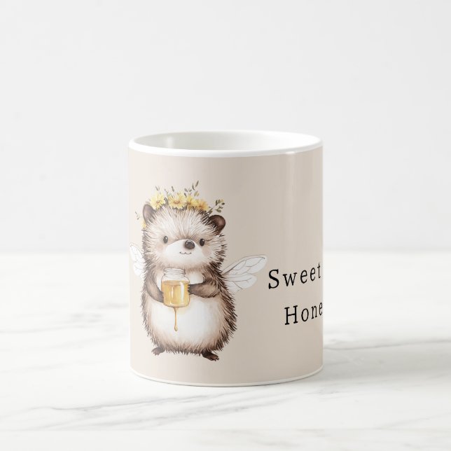 Taza De Café Flores de erizo dulces como la miel (Centro)