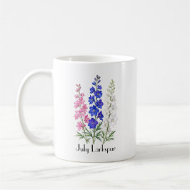 Taza De Café Flores de espuela de julio