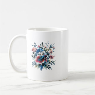 Taza De Café Flores de estilo oriental y betún
