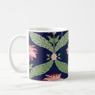Taza De Café Flores de fantasía: motivos indios oscuros