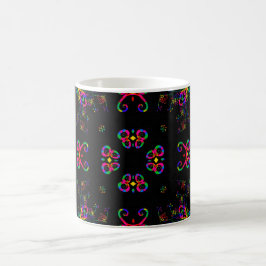 Taza De Café Flores de Fiesta Bailando