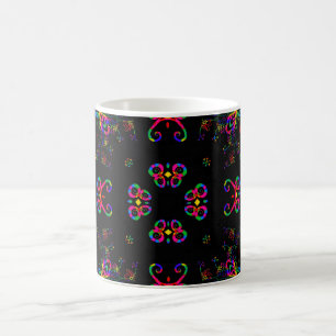 Taza De Café Flores de Fiesta Bailando