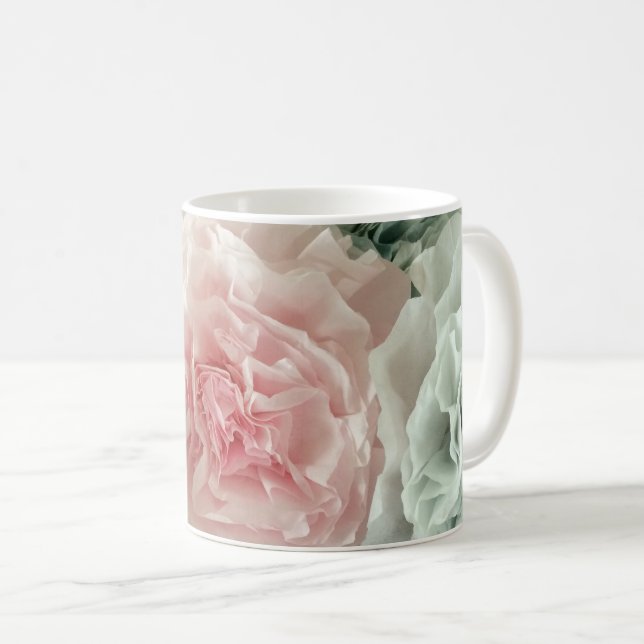 Taza De Café Flores de filtro de café pastel (Anverso derecho)