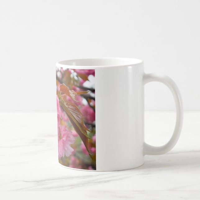 Taza De Café Flores de flores de cerezo rosado caliente (Derecha)