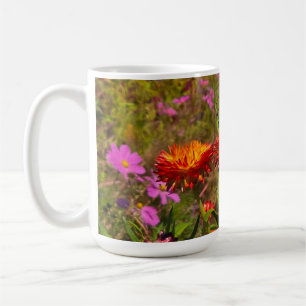 Taza De Café Flores de fresa