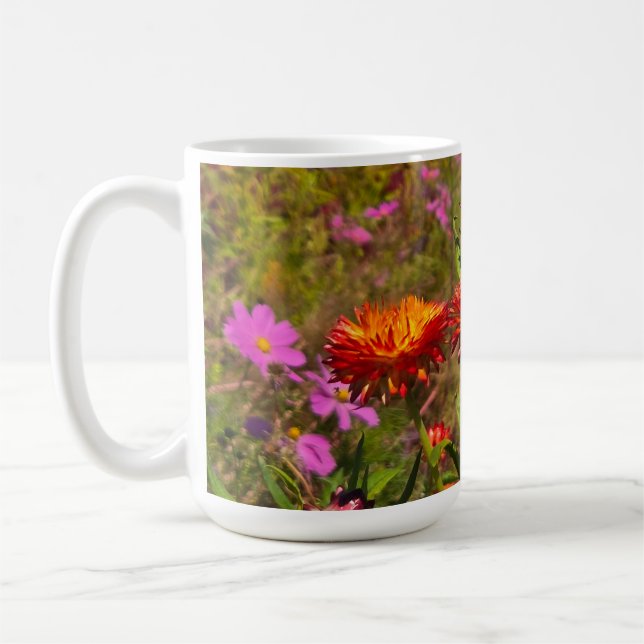 Taza De Café Flores de fresa (Izquierda)