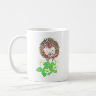 Taza De Café Flores de fresa silvestres y edganzas jóvenes
