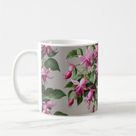 Taza De Café Flores de Fuchsias en jarrón