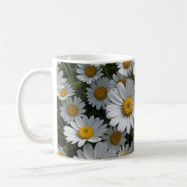Taza De Café Flores de fúnebre blanco