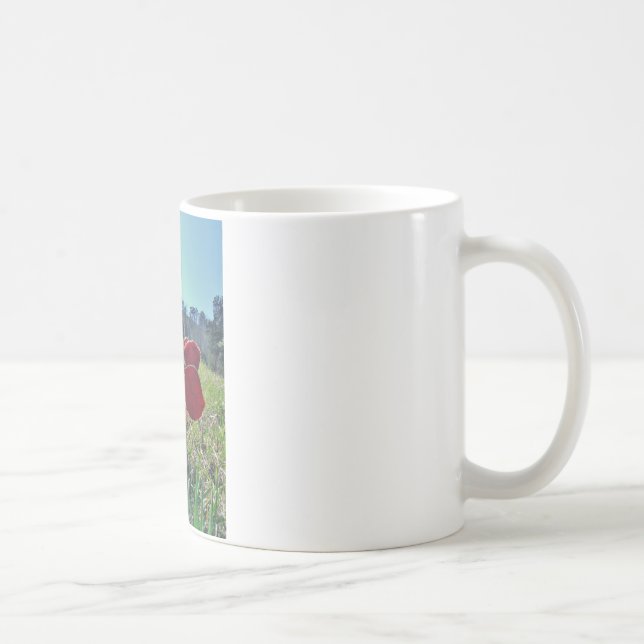 Taza De Café Flores de hadas y amarillas (Derecha)