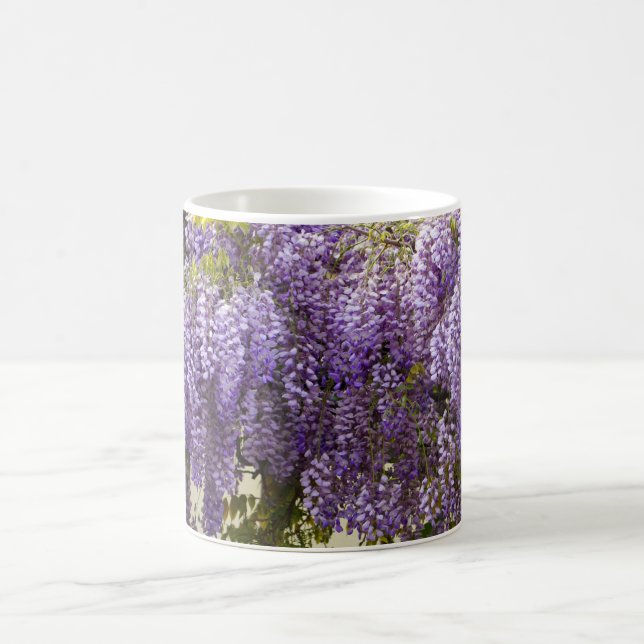 Taza De Café Flores de histeria violeta (Centro)
