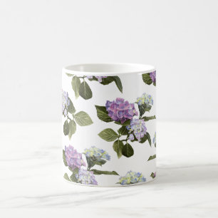 Taza De Café Flores de Hortensia