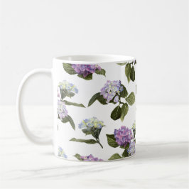 Taza De Café Flores de Hortensia