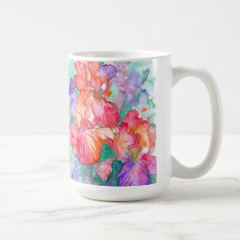 Taza De Café Flores de iris: Día de la Madre
