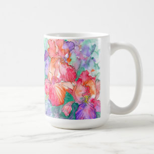 Taza De Café Flores de iris: Día de la Madre