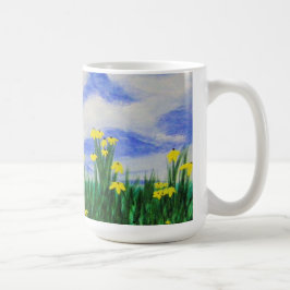 Taza De Café Flores de la ensenada del golfo en un campo